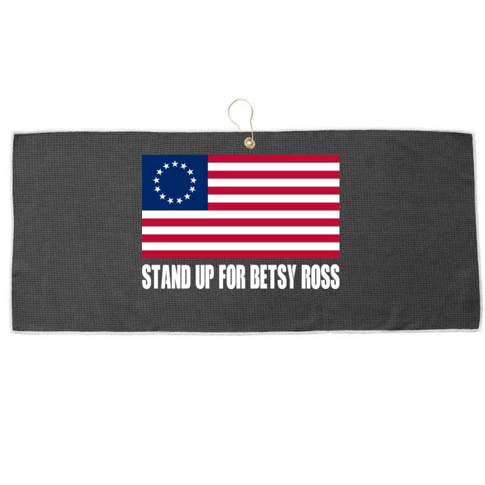 Stand Up For Betsy Ross First American Flag Large Microfiber Waffle Golf Towel