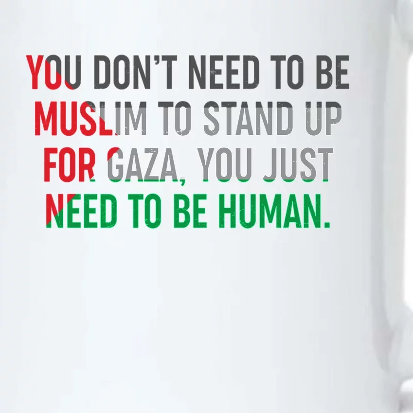 Stand Up For Gaza, Free Palestine Black Color Changing Mug