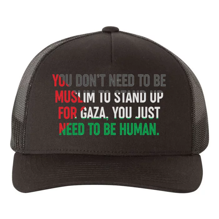 Stand Up For Gaza, Free Palestine Yupoong Adult 5-Panel Trucker Hat