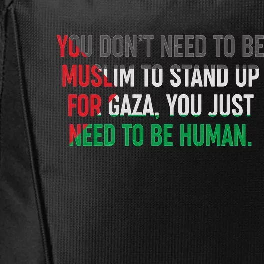 Stand Up For Gaza, Free Palestine City Backpack