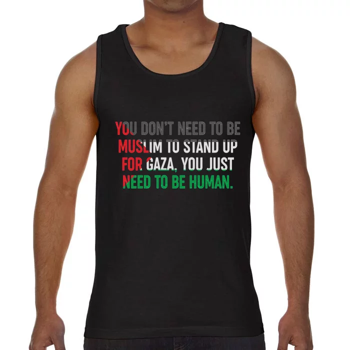 Stand Up For Gaza, Free Palestine Comfort Colors® Tank Top