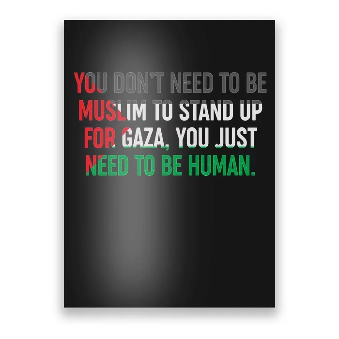 Stand Up For Gaza, Free Palestine Poster