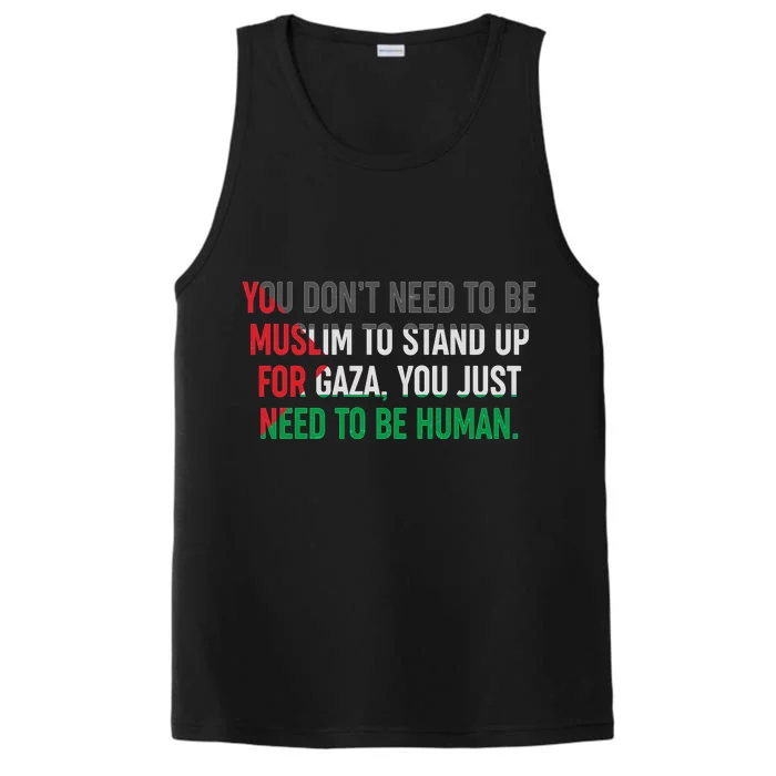 Stand Up For Gaza, Free Palestine Performance Tank