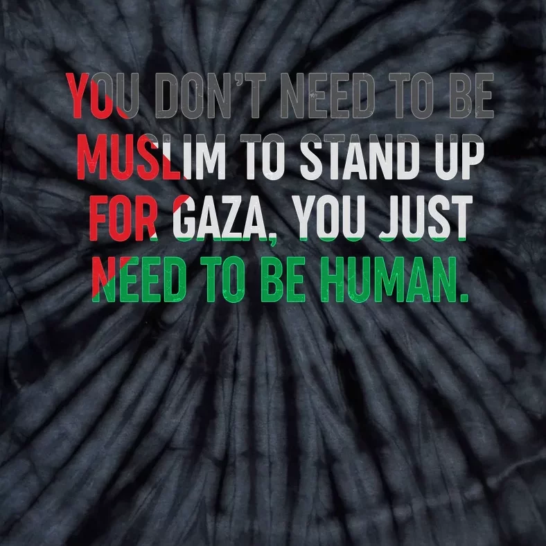 Stand Up For Gaza, Free Palestine Tie-Dye T-Shirt