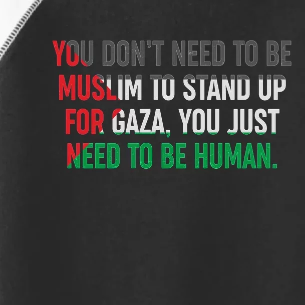 Stand Up For Gaza, Free Palestine Toddler Fine Jersey T-Shirt