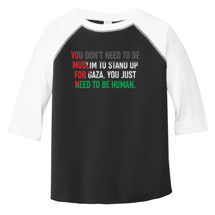 Stand Up For Gaza, Free Palestine Toddler Fine Jersey T-Shirt