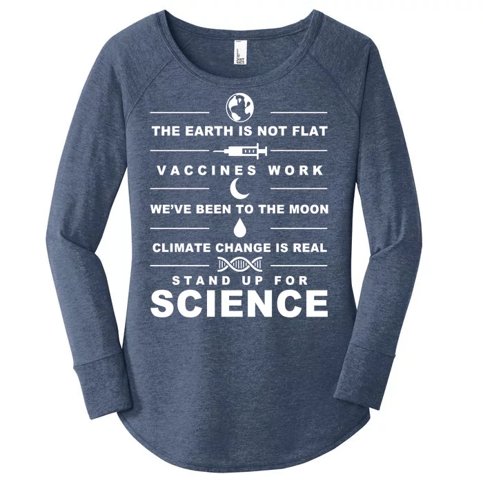 Stand Up For Science Women's Perfect Tri Tunic Long Sleeve Shirt