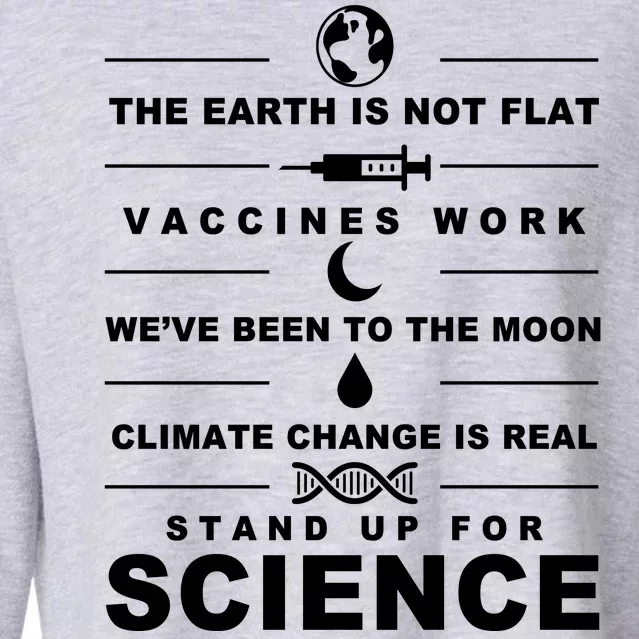 Stand Up For Science Cropped Pullover Crew