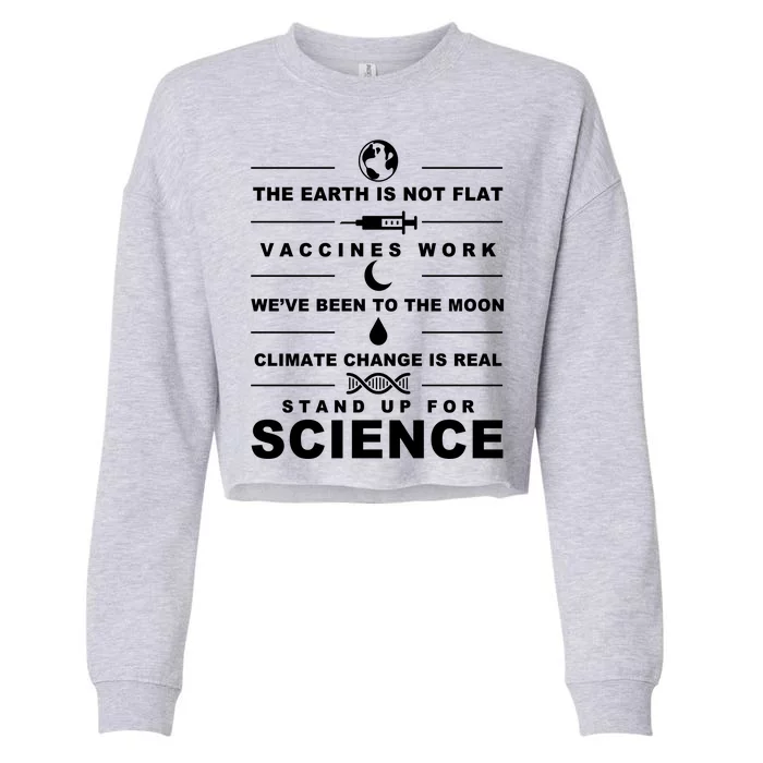 Stand Up For Science Cropped Pullover Crew