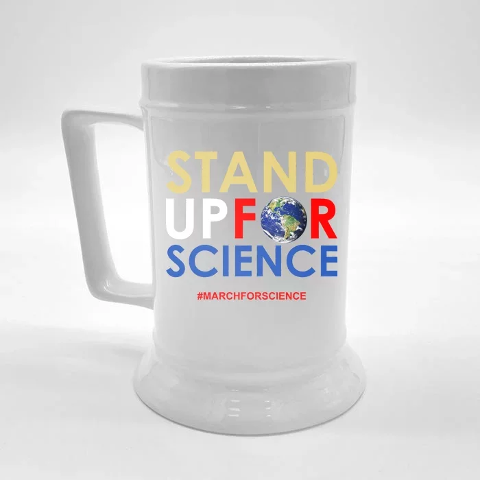 Stand Up For Science March For Science Earth Day Front & Back Beer Stein