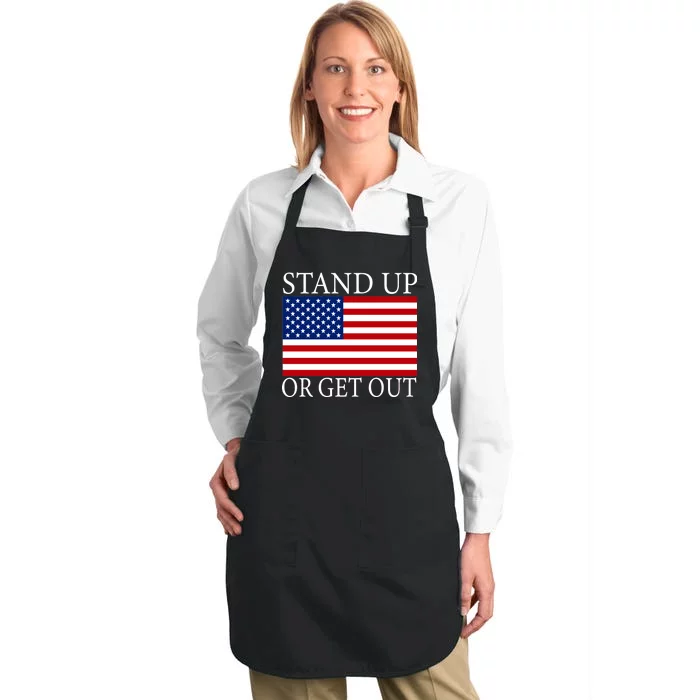 Stand Up Or Get Out Full-Length Apron With Pocket