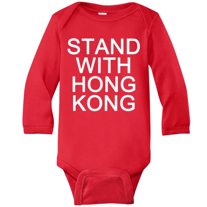 Stand With Hong Kong Baby Long Sleeve Bodysuit