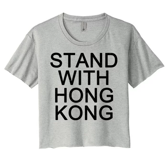 Stand With Hong Kong Women's Crop Top Tee