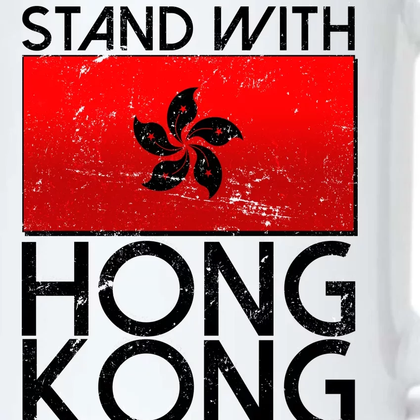 Stand With Hong Kong Pro Democracy Black Color Changing Mug