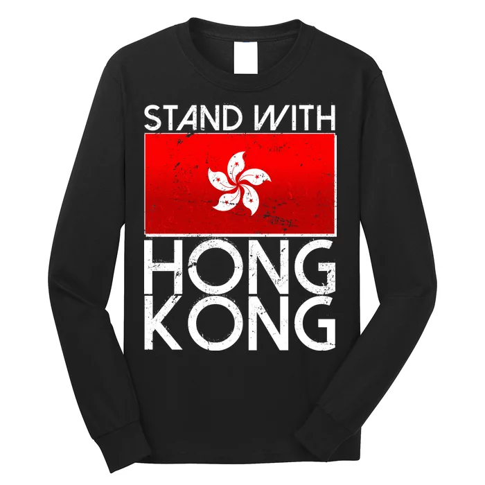 Stand With Hong Kong Pro Democracy Long Sleeve Shirt