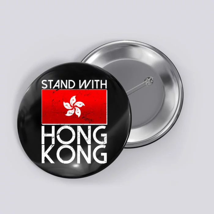 Stand With Hong Kong Pro Democracy Button