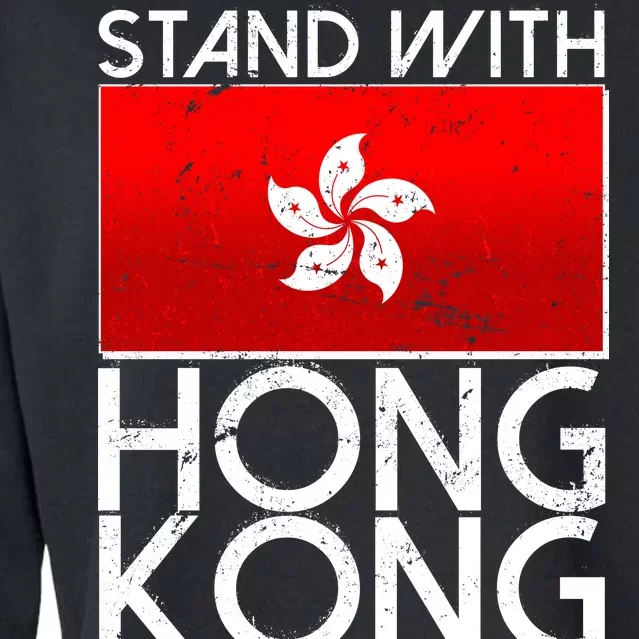 Stand With Hong Kong Pro Democracy Cropped Pullover Crew