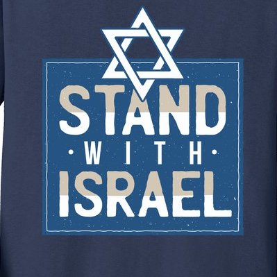 Stand With Israel Kids Long Sleeve Shirt