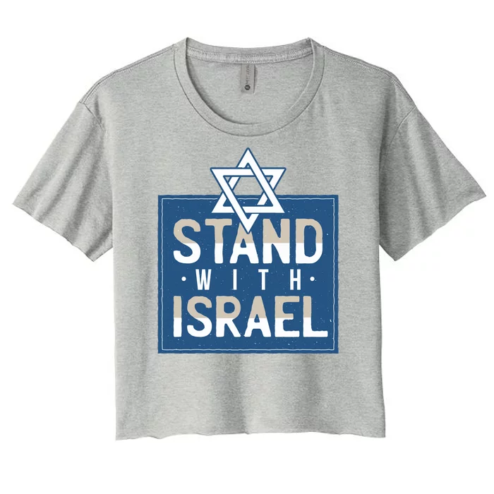 Stand With Israel Women's Crop Top Tee