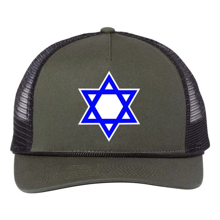 Star of David Retro Rope Trucker Hat Cap