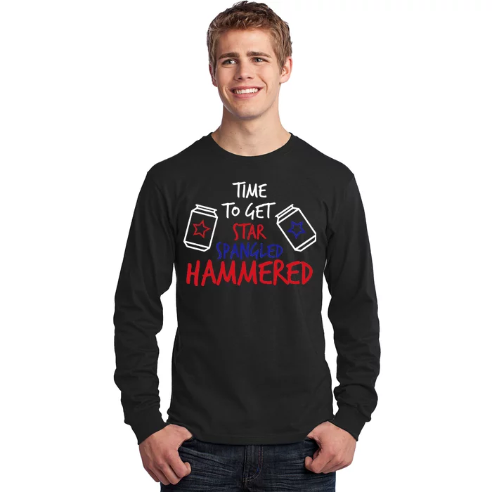 Star Spangled Hammered Long Sleeve Shirt