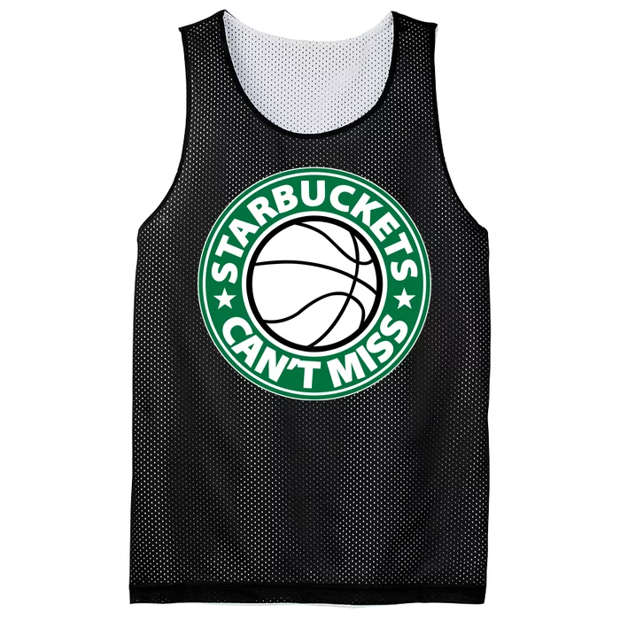 Starbuckets Can't Miss Basketball Mesh Reversible Basketball Jersey Tank