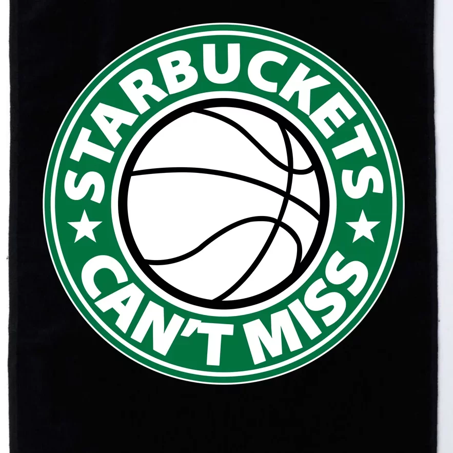 Starbuckets Can't Miss Basketball Platinum Collection Golf Towel