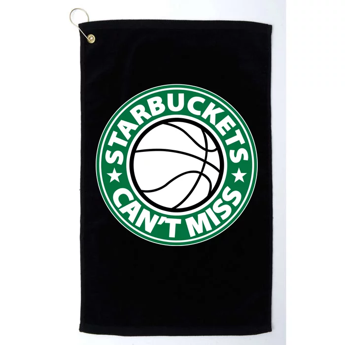 Starbuckets Can't Miss Basketball Platinum Collection Golf Towel