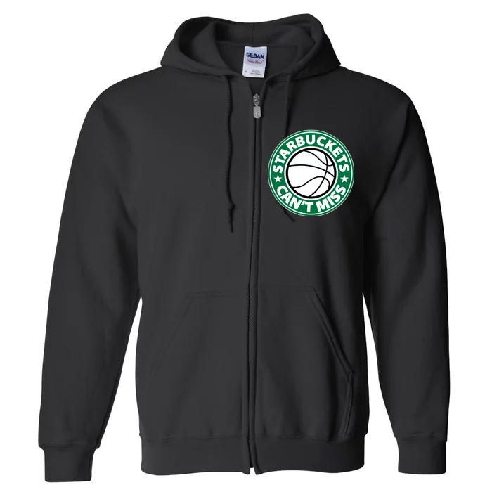 Starbuckets Can't Miss Basketball Full Zip Hoodie