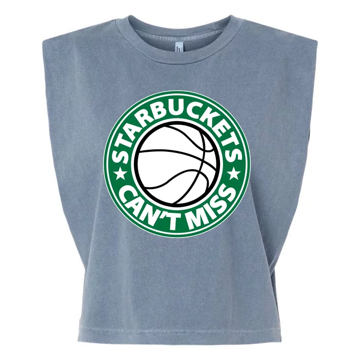 Starbuckets Can't Miss Basketball Garment-Dyed Women's Muscle Tee