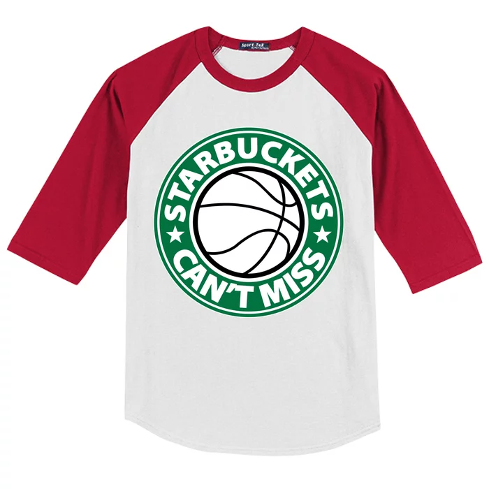 Starbuckets Can't Miss Basketball Kids Colorblock Raglan Jersey