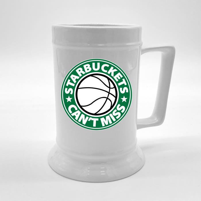 Starbuckets Can't Miss Basketball Front & Back Beer Stein