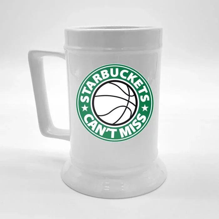 Starbuckets Can't Miss Basketball Front & Back Beer Stein