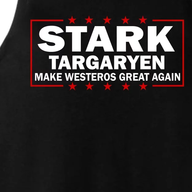 Stark Targaryen Make Westeros Great Again Ladies Tri-Blend Wicking Tank