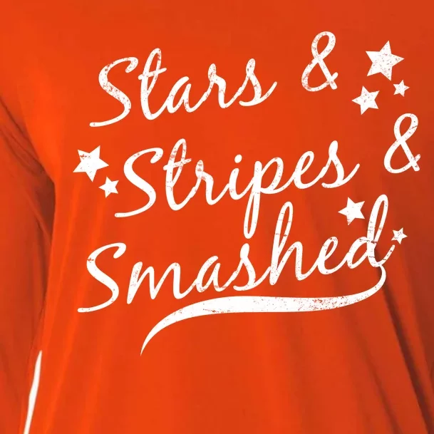 Stars Stripes And Smashed Cooling Performance Long Sleeve Crew