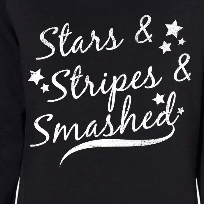 Stars Stripes And Smashed Womens California Wash Sweatshirt