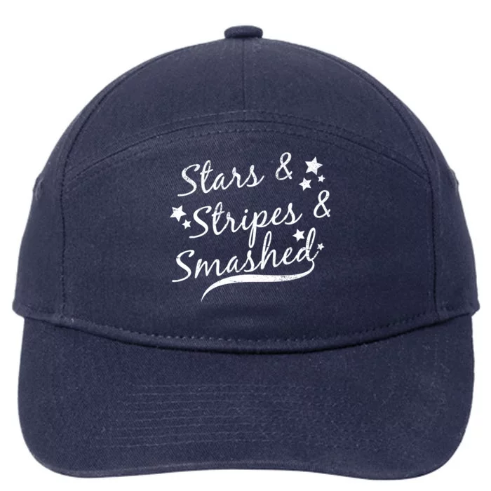 Stars Stripes And Smashed 7-Panel Snapback Hat