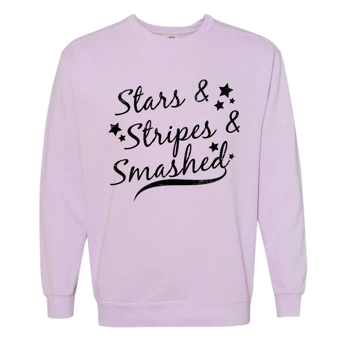 Stars Stripes And Smashed Garment-Dyed Sweatshirt