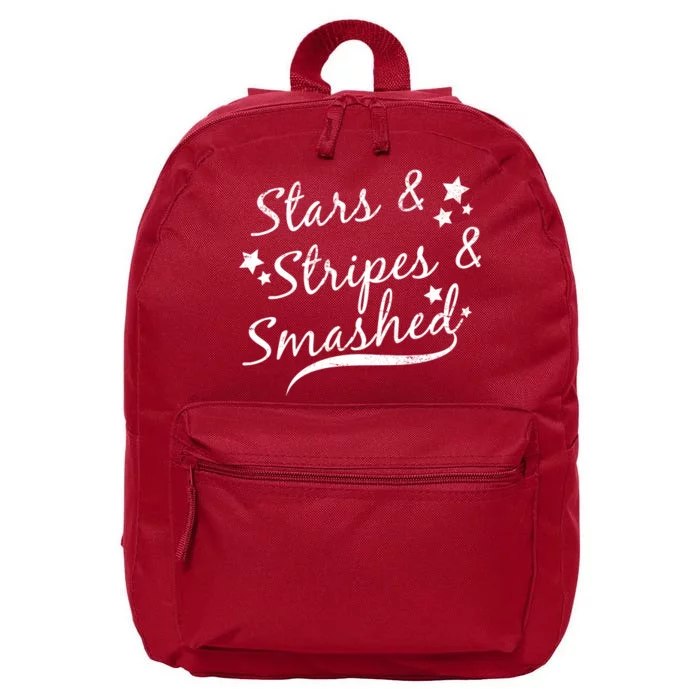 Stars Stripes And Smashed 16 in Basic Backpack