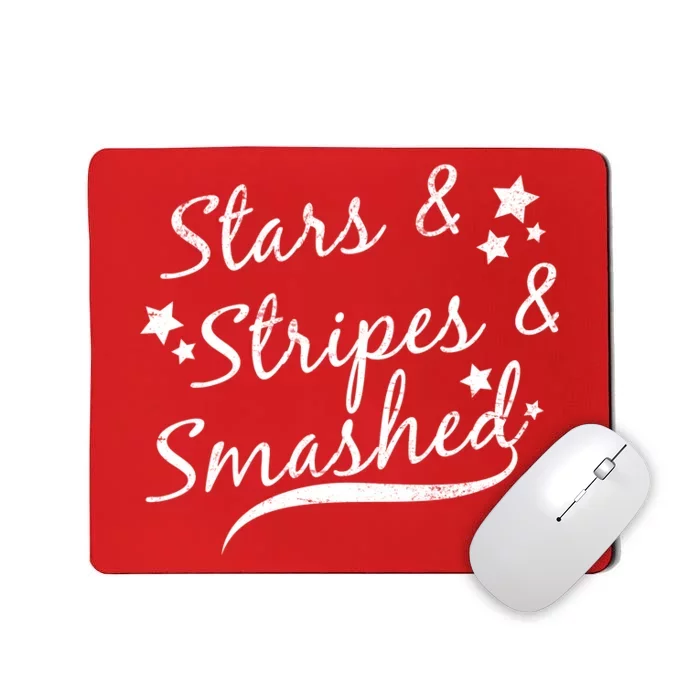 Stars Stripes And Smashed Mousepad