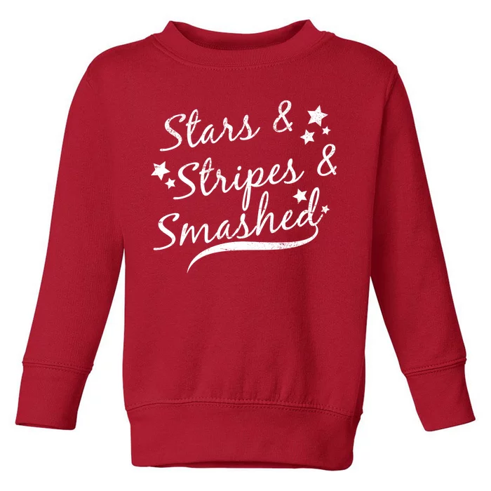 Stars Stripes And Smashed Toddler Sweatshirt