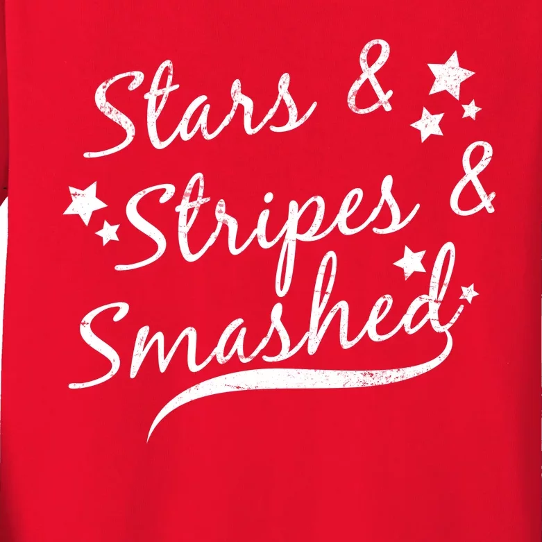 Stars Stripes And Smashed Kids Long Sleeve Shirt