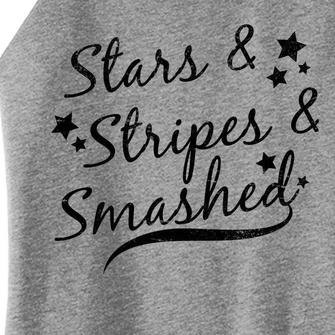 Stars Stripes And Smashed Women’s Perfect Tri Rocker Tank