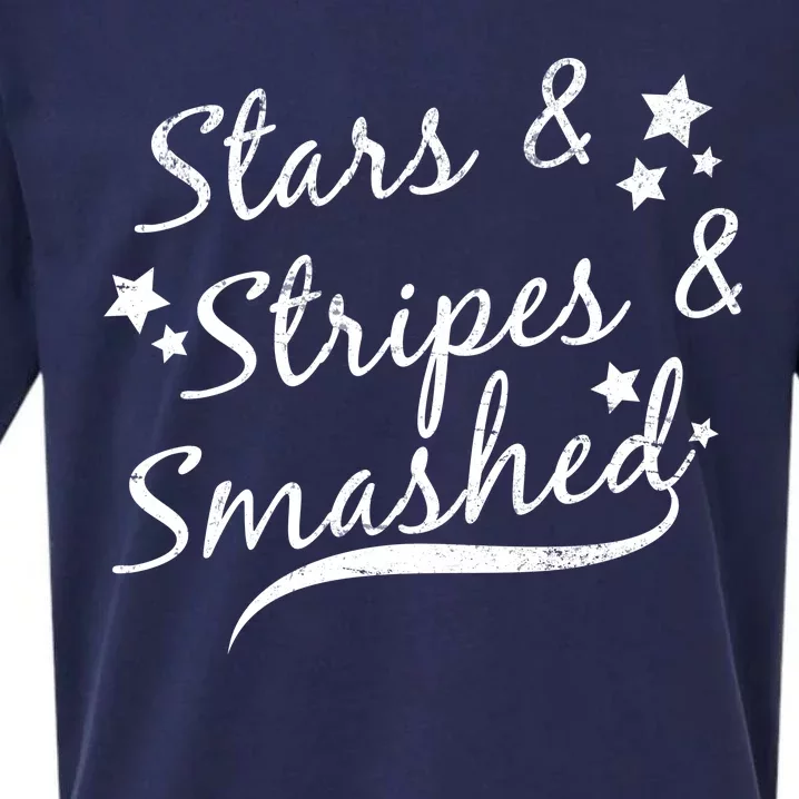 Stars Stripes And Smashed Sueded Cloud Jersey T-Shirt