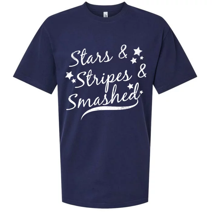 Stars Stripes And Smashed Sueded Cloud Jersey T-Shirt