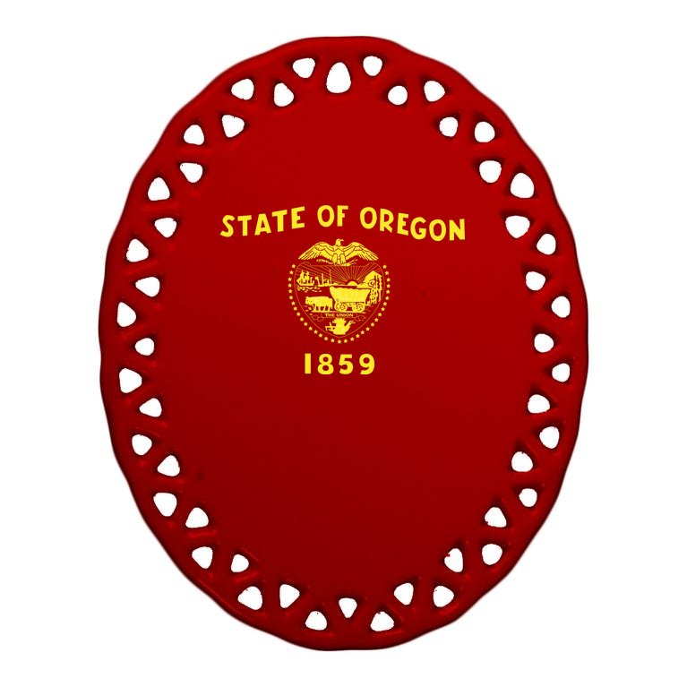 State of Oregon 1859 Oval Ornament