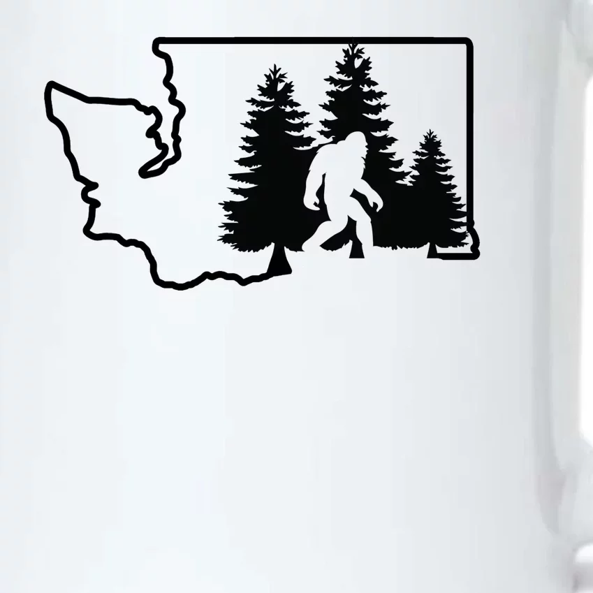 State Of Washington Big Foot Black Color Changing Mug