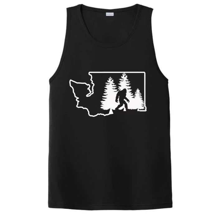 State Of Washington Big Foot Performance Tank