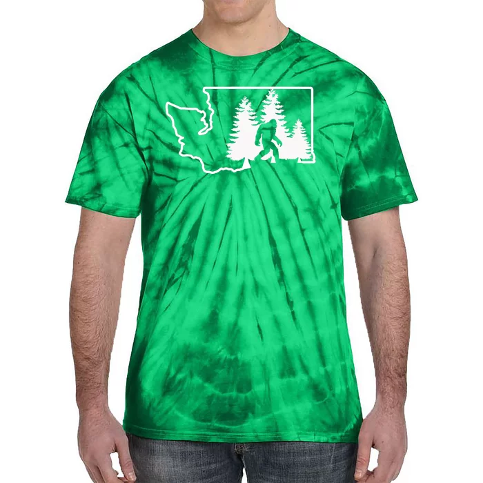 State Of Washington Big Foot Tie-Dye T-Shirt