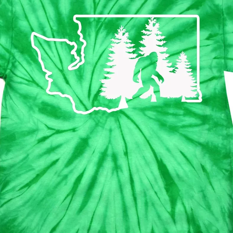 State Of Washington Big Foot Tie-Dye T-Shirt